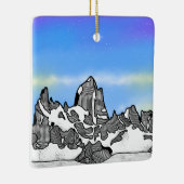 Monte Fitz Roy Bergwelt Keramikornament (Rechts)