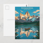 Monte Fitz Roy Patagonia Postkarte (Vorne/Hinten)