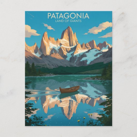 Monte Fitz Roy Patagonia Postkarte (Vorderseite)