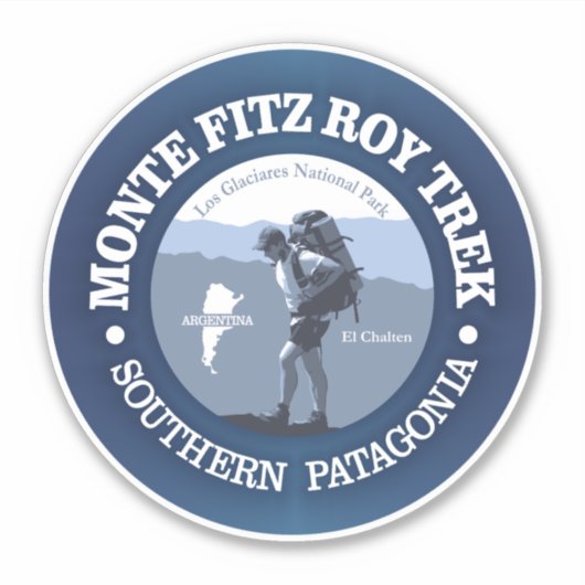 Monte Fitz Roy Trek (BG) Aufkleber (Vorderseite)
