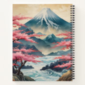 Monte Fuji y Sakura Notizblock (Rückseite)