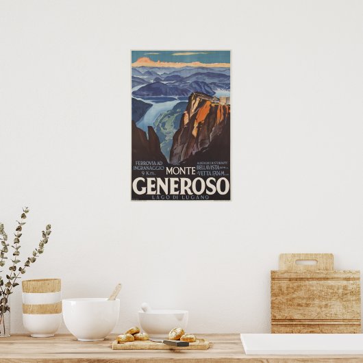 Monte Generoso,Switzerland,Travel Poster (Küche)