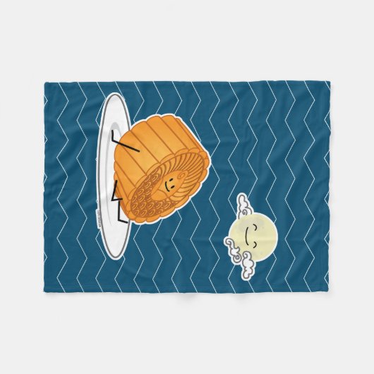 Monte Herbst Festival Moon and Stars Fleecedecke (Vorderseite (Horizontal))