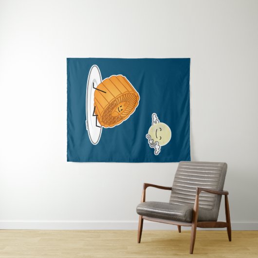 Monte Herbst Festival Moon and Stars Wandteppich (Beispiel (Horizontal))