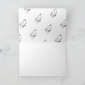 Monte-Herbst-Harvest Mondlantern Festival Kaninche Karte (Innenseite)