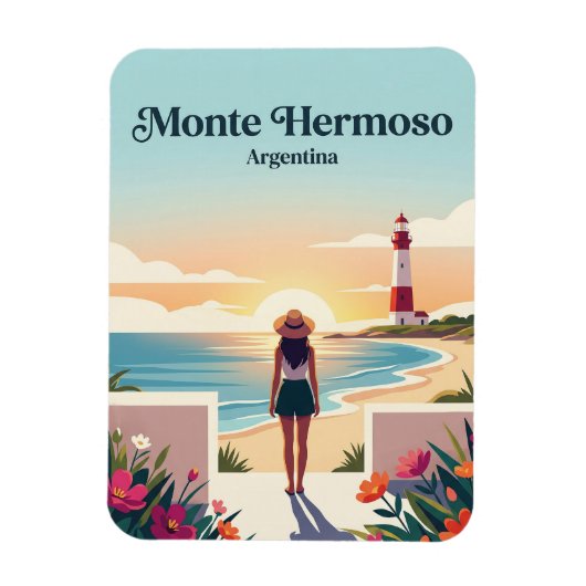 Monte Hermoso Argentinien Magnet (Vertikal)