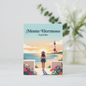 Monte Hermoso Argentinien Postkarte (Stehend Vorderseite)