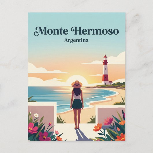 Monte Hermoso Argentinien Postkarte (Vorderseite)