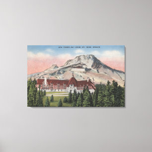 Monte Hood, Oregon - Blick auf die neue Timberline Leinwanddruck