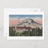 Monte Hood, Oregon - Blick auf die neue Timberline Postkarte (Vorne/Hinten)