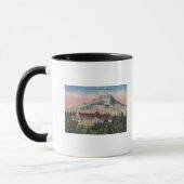 Monte Hood, Oregon - Blick auf die neue Timberline Tasse (Links)