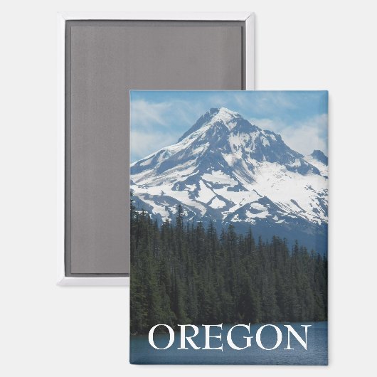 Monte Hood, Oregon Landschaft Magnet (Vorderseite/Rückseite)