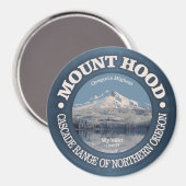 Monte Hood (Winter) Magnet (Vorderseite/Rückseite)