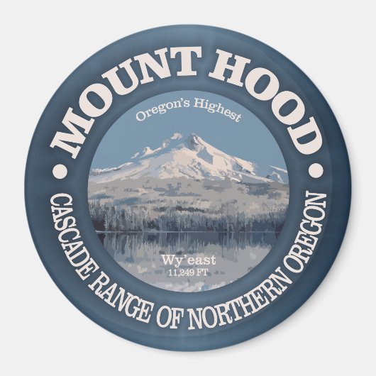 Monte Hood (Winter) Magnet (Vorne)