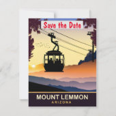 Monte Lemmon, Arizona, Travel Postcard, Save The Date (Vorderseite)