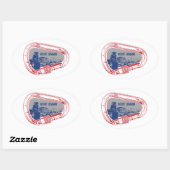 Monte Lemmon Klettergarten Ovaler Aufkleber (Blatt)