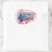 Monte Lemmon Klettergarten Ovaler Aufkleber (Tasche)