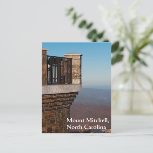 Monte Mitchell, North Carolina Postkarte (Stehend Vorderseite)