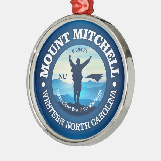 Monte Mitchell (V) Ornament Aus Metall (Links)