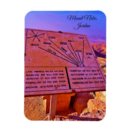 Monte Nebo, Jordanien Magnet (Vertikal)