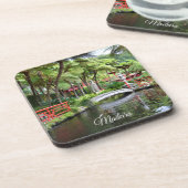 Monte Palace Madeira Tropical Gardens Fotografisch Getränkeuntersetzer (Linke Seite)