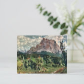 Monte Pelmo Malerei Postkarte (Stehend Vorderseite)