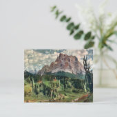 Monte Pelmo Malerei Postkarte (Stehend Vorderseite)