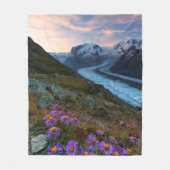 Monte Rosa Gletscher | die Schweiz Fleecedecke (Vorderseite)