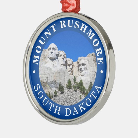 Monte Rusmore Metal Ornament (Links)