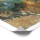 Monte Sainte-Victoire über der Straße von Tholonet Poster (Ecke)