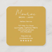 Monte San Giorgio Quadratische Visitenkarte (Rückseite)