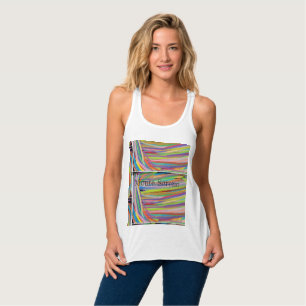 Monte Sereno California abstrakte Wirbel Tank Top