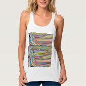 Monte Sereno California abstrakte Wirbel Tank Top (Vorderseite)