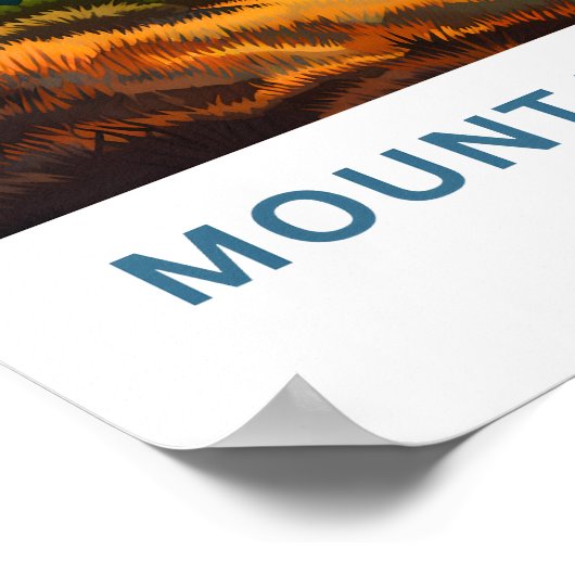 Monte Tamalpais Poster (Ecke)