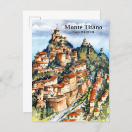 Monte Titano San Marino Pinakothek Züst Postkarte