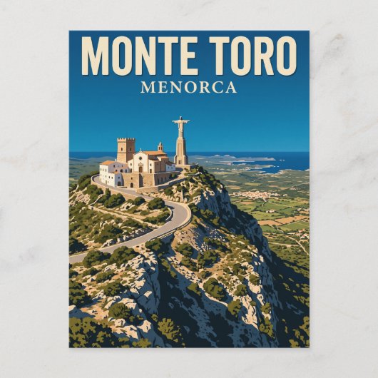 Monte Toro Spanien Postkarte (Vorderseite)