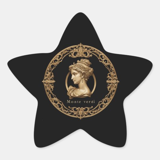 Monte Verdi Wein Quadratischer Aufkleber (Vorderseite)