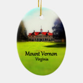 Monte Vernon Oval Keramik Ornament (Hinten)