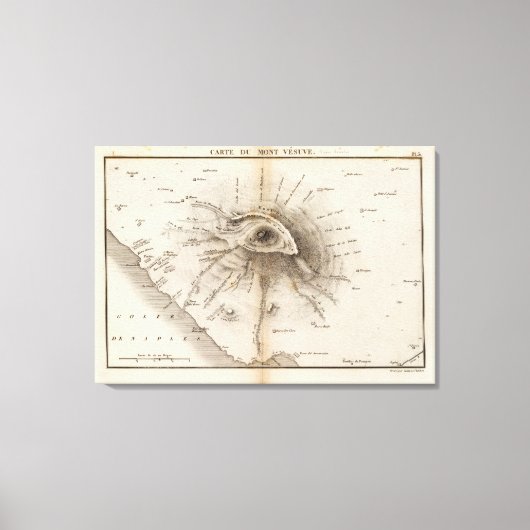 Monte Vesuve Leinwanddruck (Vorderseite)