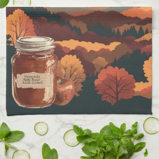 Montebello Apple Butter Geschirrtuch (Gefaltet)