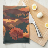 Montebello VA Blue Ridge Mountains Apfelbutter Geschirrtuch (Viertel Falte)