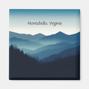 Montebello VA Blue Ridge Mountains Individueller M Magnet