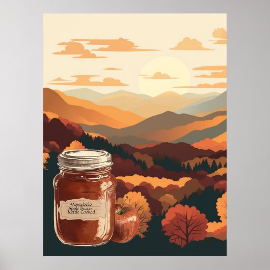 Montebello, Virginia Apple Butter anpassbar Poster (Vorne)
