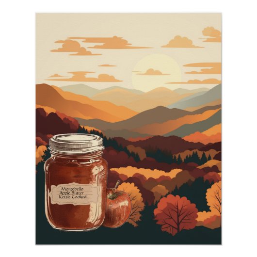 Montebello, Virginia Apple Butter anpassbar Poster (Vorderseite)