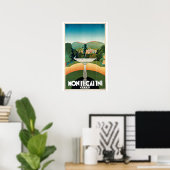 Montecatini Italien Vintag Italien Reisen Poster (Heimbüro)