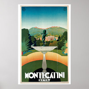Montecatini Italien Vintag Poster