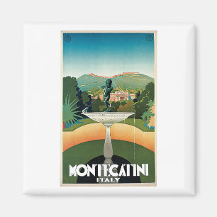 Montecatini Italien Vintage Reise Magnet