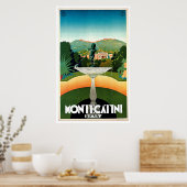 Montecatini Toskana Italien Vintage Poster (Küche)