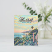 Montecito California Santa Barbara Coastline Card (Stehend Vorderseite)