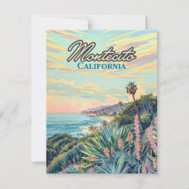 Montecito California Santa Barbara Coastline Card